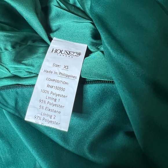 House of CB ‘Sienna’ Emerald Green Dress New-Size XS *RARE - Picture 7 of 9